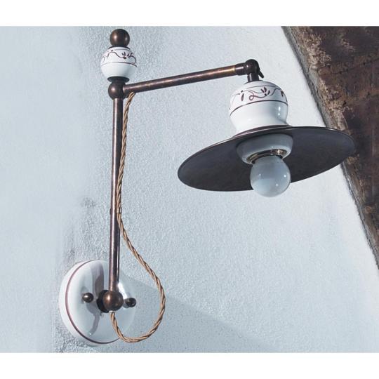 imas 35875 nastavitelna klasicky mediteransky rustikalny country rucne malovana keramika medena lampa nastenna lampa lampa kvalitna balaton chalupa vidiecka osvetlenie obyvacia jedalen kuchyna predsien spalna lampa.jpg